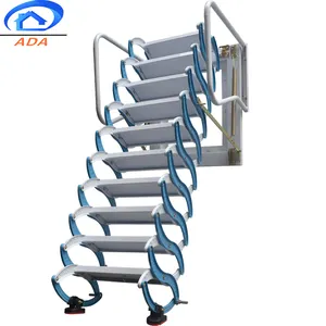 Escalera de pared de alta calidad, escalera plegable de aluminio