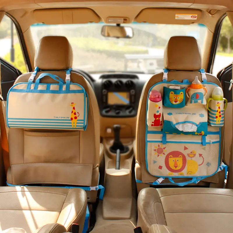 Bolsa negra para asiento de coche, suministros para bebés, bolsa de almacenamiento, bolso para coche