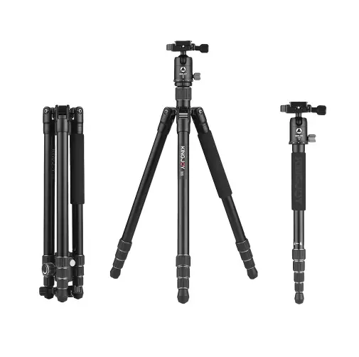 KINGJOY Lightweight DSLR Flexible Quick Release Studio Camera Tripods for professinal Video slr Camera