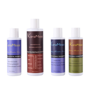 KeraMess brasileño permanente el tratamiento de queratina para extensiones de cabello y pelucas rizado suave tratamiento - Product Image 4