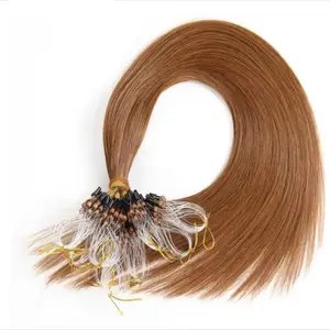 Top quality micro loop ring hair extension wholesale pre bonded micro ring hair extensions