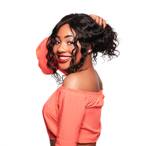 Peruano la peluca delantera de encaje rizado profundo de la onda 10A cabello virgen peluca Indetectable - Product Image 2