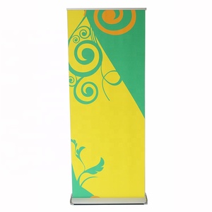 80x200cm Kích thước khác nhau tăng mùa thu quảng cáo quảng cáo tái chế hiển thị hợp kim nhôm đứng cuộn lên biểu ngữ hiển thị đứng cơ sở - Product Image 1
