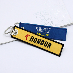 Porte-clés d'avion en tissu de broderie de logo de marque personnalisée de conception bon marché en gros pour avant le <span class=keywords><strong>vol</strong></span> - Product Image 3