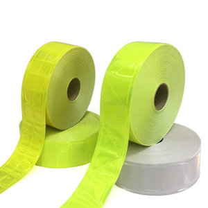Colorful PVC Reflective Fabric Clothing Tape Sew on Reflective Strip Width 5CM - Product Image 4