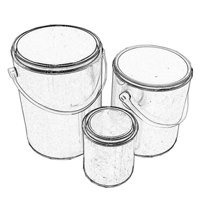 Secchio di Vernice in Latta <span class=keywords><strong>da</strong></span> <span class=keywords><strong>1</strong></span> <span class=keywords><strong>Litro</strong></span>, Rotondo con Coperchio - Product Image 5