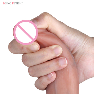 Il <span class=keywords><strong>sesso</strong></span> <span class=keywords><strong>sicuro</strong></span> del corpo gioca il dildo realistico del pene di densità doppia del silicone liquido con la tazza di aspirazione - Product Image 4