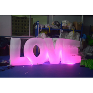 Luz led carta de amor de la boda carta inflable gigante cartas para alquiler - Product Image 1