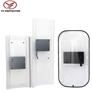 Escudo de Defensa Personal Resistente a Impactos, Transparente, Anti-Impactos, Protector, Encajable, Rectangular, de Policarbonato (PC) - Product Image 1