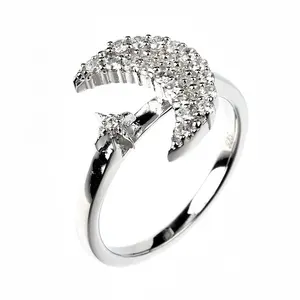 SR02307 Kenturay Forma di Stella Luna Argent 925% Thailandia Bangkok 925 Gioielli In Argento Sterling