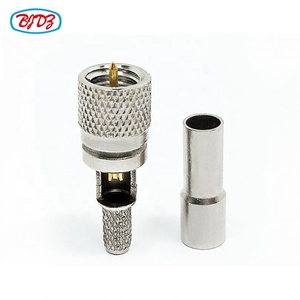 Nichel Placcato Microdot Connettore RF M5 10-32 Maschio Spina Diritta Crimpare <span class=keywords><strong>Per</strong></span> RG316 Cavo A Spirale Connettore - Product Image 4