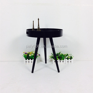 Moderno MDF piccola rotonda pallet 2 di colore di legno <span class=keywords><strong>tavolino</strong></span> moderno <span class=keywords><strong>con</strong></span> maniglia - Product Image 1