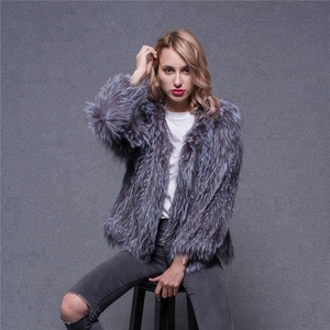 Moda Natural de piel de zorro de ropa de <span class=keywords><strong>mujer</strong></span> 2018 tendencia chaqueta de invierno de la <span class=keywords><strong>mujer</strong></span> chaqueta abrigo - Product Image 2