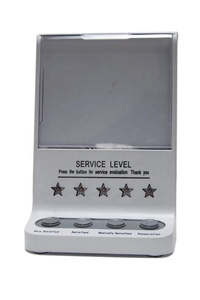 Ngân Hàng 4 Nút Dịch Vụ Khách Hàng Điện Tử Vui Vẻ Hoặc Không Phản Hồi Đánh Giá Thiết Bị Đầu Cuối/Đánh Giá Sự Hài Lòng Của Khách Hàng - Product Image 2