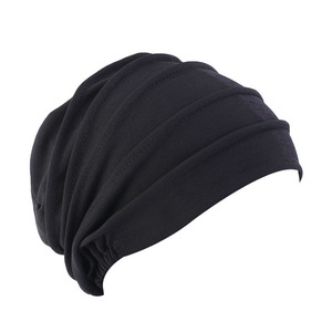 En gros Une Seule Couche Solide <span class=keywords><strong>Bonnet</strong></span> Chapeau Cancer Cap Unisexe Slouch Beanie Turban TJM-267 - Product Image 6