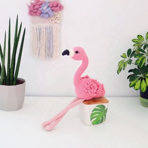 Fenicottero Amigurumi all'Uncinetto Imbottito per Bambini Giocattolo per Neonati - Product Image 5