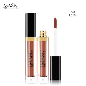 IMAGIC 12 रंग lipgloss मैट होंठ चमक गैर-छड़ी कप होंठ लाह