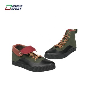 Haut semelle en caoutchouc pliable de style militaire chaussure - Product Image 3