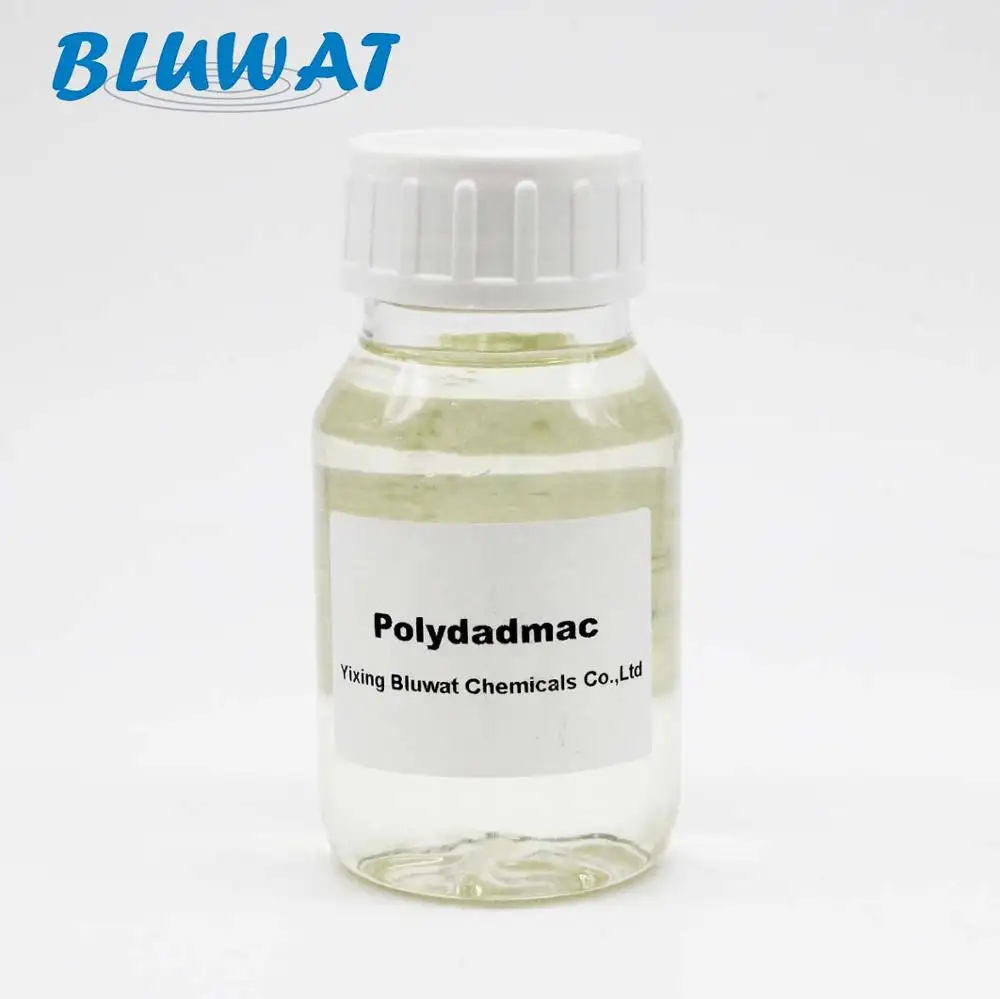 Water Treatment Chemical Polydadmac Coagulant Polymer CAS No.26062-79-3 Water Treatment Light Yellow Transparent Liquid 40%