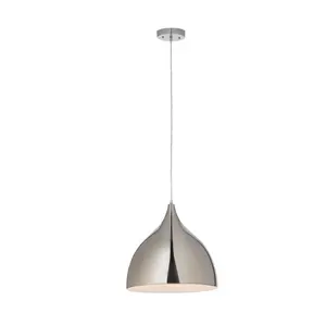 상업 걸 LAMP 현대 NORDIC DESIGN LAMP 펜던트 크롬 METAL LOFT 한 산업 펜 던 트 빛