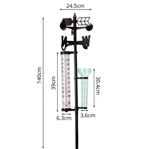 4 in 1 PP+PS+IRON Material Garden Ornament Decoration <strong>Weather</strong> Station Wind <strong>Vane</strong> for Sale - Product Image 2