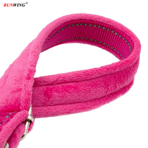 Dày độn flannel Nylon vải Pet Dog Collar Leash Set khắc Kim Loại khóa với tên & số điện thoại - Product Image 5