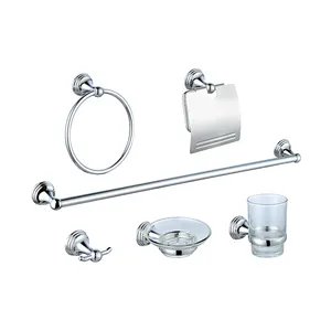 Low Price Commercial Chrome Modern Bath Set Bathroom Accessories