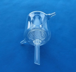 100 ~ 2000Ml Double Wall Tempering Jacketed กรอง Buchner ช่องทางเจาะแผ่น - Product Image 3