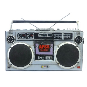 CY014 Radio rétro créative modè<span class=keywords><strong>le</strong></span> antique artisanale nostalgique sans fil ornements en métal artisanat bar décoration de la maison cadeau - Product Image 6