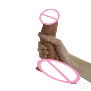 Gran Líquido Médico de Silicona Pene Artificial Enorme Seta Realista Cabeza Caballo Consolador Con - Product Image 1