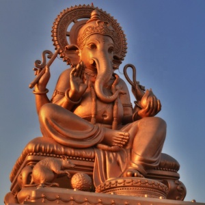 Gran cobre bronce religiosa Dios <span class=keywords><strong>indio</strong></span> escultura de Buda de bronce ganesh - Product Image 2