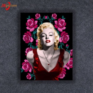 Moderno Bar decoración de luz Led famoso arte impresionista Monroe pinturas sobre lienzo - Product Image 4