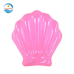 Sinar Matahari Kolam Raksasa Inflatable Putri Duyung Clam Shell Kerang Air Kolam Renang Float Mat Pvc Mainan Produsen