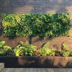Cor natural novo design diy personalizado 5-10 anos novo design diy personalizado, parede verde jardim vertical com folhagem grama