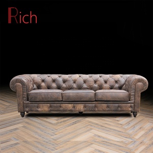 أرائك جلد كلاسيكية, أرائك جلد كلاسيكية لغرفة المعيشة ، 3 مقاعد ، أريكة من الجلد ، أريكة كبيرة ناعمة ، باللون الزيتوني ، أرائك جلدية - Product Image 5