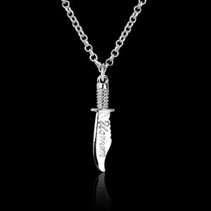 Nuova Collana alla Moda con Catena e Pugnale del Leader Islamico Maometto - Product Image 2