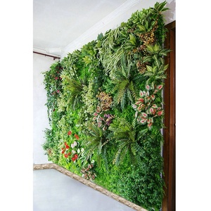 Paredes artificiales de plantas verticales, pared <span class=keywords><strong>verde</strong></span> de plástico para decoración de jardín y hogar - Product Image 2