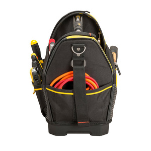 Rigid Frame 18 Inch Open-Top <strong>Tote</strong> <strong>Tool</strong> <strong>Bag</strong> With Steel Handle and Rubber Grip - Product Image 5