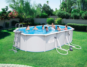 Ensemble de <span class=keywords><strong>piscine</strong></span> hors sol rectangulaire <span class=keywords><strong>Bestway</strong></span> 56671 Power Steel, 4,88 m x 2,44 m x 1,22 m - Product Image 3