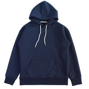 Los nuevos hombres Jersey tela Jacquard liso en blanco con capucha y bolsillo canguro Sudadera con capucha Casual - Product Image 4