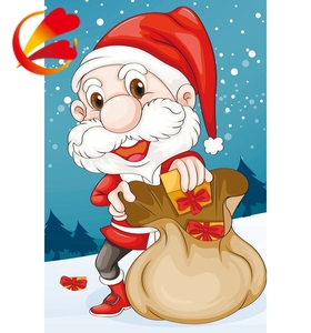 Made In China De Noël Santa Claus Jardin Drapeaux - Product Image 1