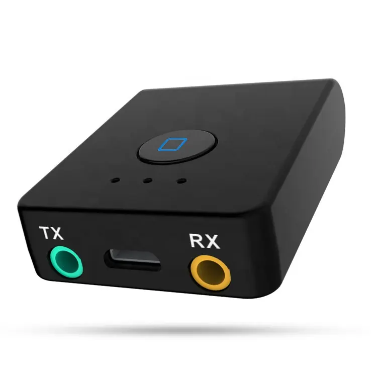 2019 Amazon hot sale AUX RCA aptx tv wireless 2 in 1 adapter receiver bluetooth audio transmitter for phone speaker headphone