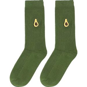 Fruit <span class=keywords><strong>avocat</strong></span> banane cerise pêche brodé rétro lâche femmes chaussettes - Product Image 3