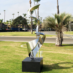 Moderna decoración <span class=keywords><strong>del</strong></span> jardín al aire libre arte grande de acero inoxidable <span class=keywords><strong>Toro</strong></span> escultura - Product Image 4