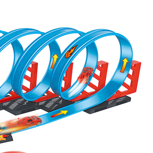 DIHUA Jouet <span class=keywords><strong>Circuit</strong></span> de course infini avec véhicules à rétrofriction pour garçons, ensemble de jeu interactif pour enfants, cadeau pour intérieur et extérieur - Product Image 3