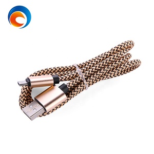 2A 0.25 Compteur En Nylon Corde De Chanvre de Transmission de Données Câble USB type-c - Product Image 1