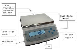 WT-X <span class=keywords><strong>10kg</strong></span> 15kg 20kg 30kg 0.1g 1g benchtop kỹ thuật số có trọng lượng quy mô - Product Image 6