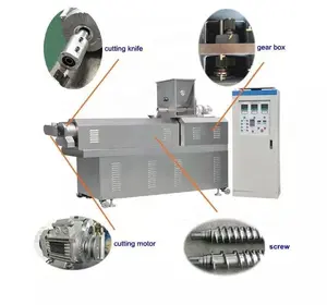 Sunward Jinan yüzen balık besleme makinesi 1 yıl garanti fabrika fiyat ile sucul üretim hattı balık yem yapma makinesi