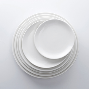 Hosen 28 Grosir Disesuaikan Set Piring Salad Porselen Bulat, Diskon Besar Cina Putih Dalam Keramik Makan Malam P, Piring Porselen Kecil/ - Product Image 5