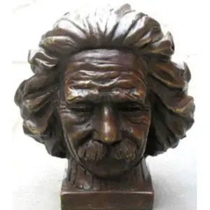 Diseño clásico bronce Einstein busto escultura